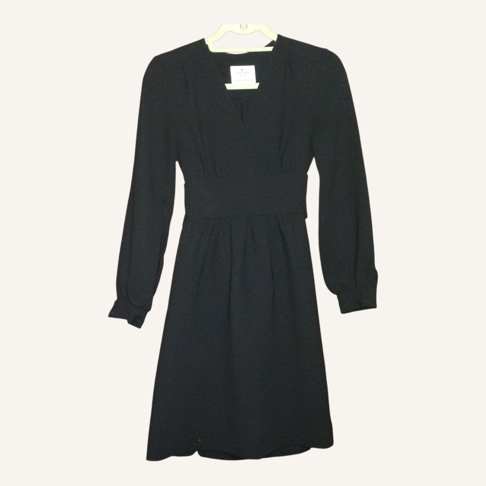 Kate Spade Women'sBlack Long Sleeve Mini Dress Size 0
